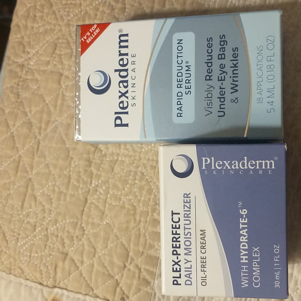 Plexaderm Rapid Reduction Serum Plex-Perfect Daily Moisturizer Oil-free Cream